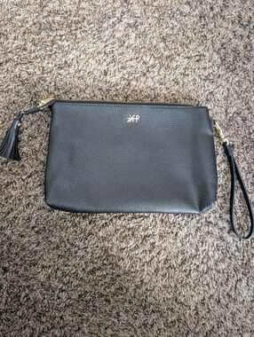 Freshly Picked Black Wristlet Clutch with Tassel